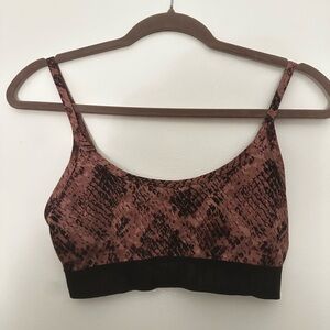 Snake Print Sports Bra